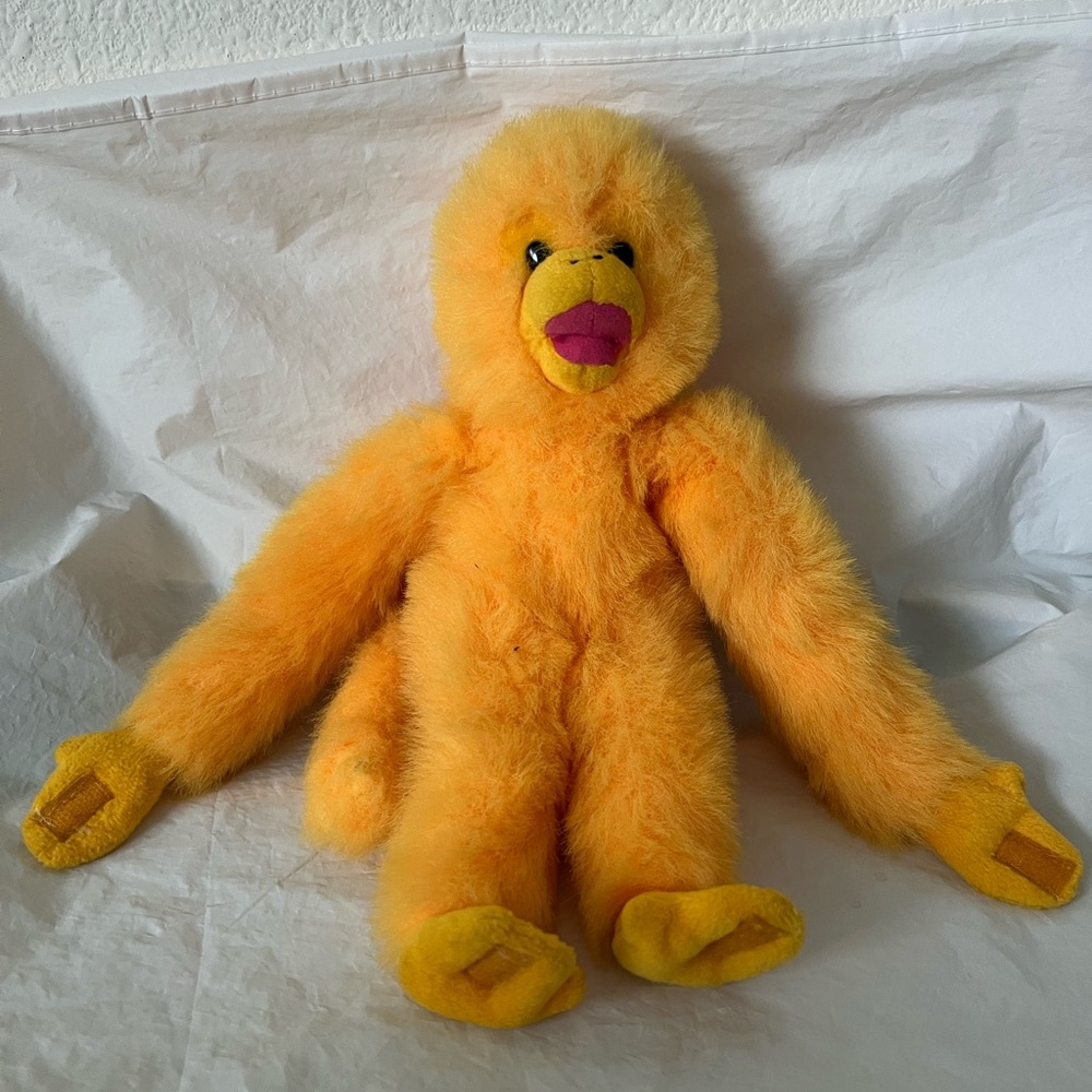 Classic Toy Company Yellow Plush Monkey Soft Stuffed Animal Toy with Long Limb